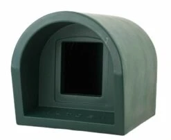 Mr Snugs KatDen Outdoor Cat Kennel/Shelter - Dark Green (Various Options) -Cat Courtyard imggreenfront1 2