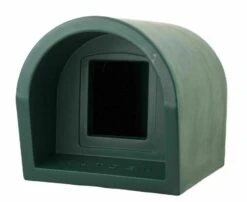 Mr Snugs Katden Dark Green Cat Kennel With Mattress & Liner -Cat Courtyard imggreenfront1 3