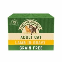 James Wellbeloved Grain Free Lamb Adult Wet Cat Food - 12 X 85g