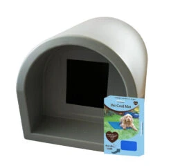 Mr Snugs KatDen Outdoor Cat Kennel/Shelter - Light Grey (Various Options) -Cat Courtyard light grey cool mat 0