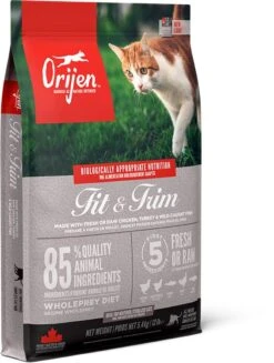 Orijen Fit & Trim Dry Cat Food -Cat Courtyard ns canada emea apac orijen fit 26 trim cat front right 5.4kg